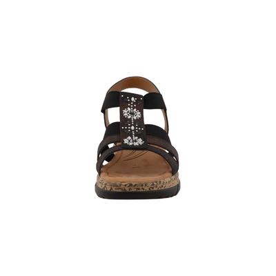 Mules ROMIKA "Romika Flat Sandals - Mules", Damen, Gr. 40, schwarz, Polyurethan, unifarben, Schuhe