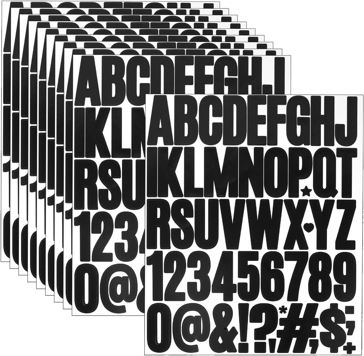 Zelfklevende Letterstickers - 10 Vel van 5 cm - Weerbestendig voor Scrapbooking, Wenskaarten en DIY Decoratie