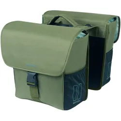 Basil Doppelpacktasche Basil Go MIK | dunkelgrün, 14x27x31cm, 32ltr