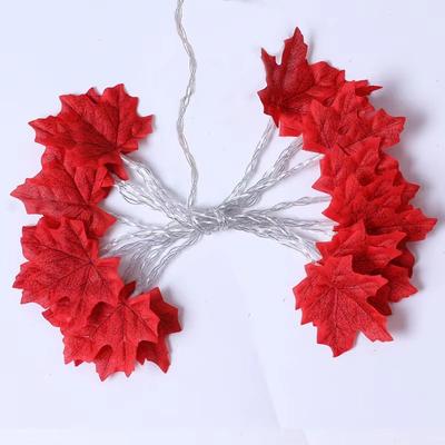 Inspired Finds LED Maple Leaf String Lights 2M 3M 6M Artificial Leaf Garland Lantern For Christmas, Halloween & Home Party Decor 3 2m 10led battery Box