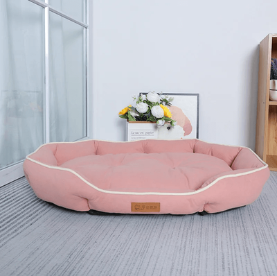 Inspire Essentials CozyHaven Plush Pet Sofa Bed For Dogs And Cats xl pink