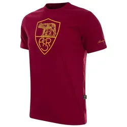 Copa Football, Herren, Fussballtrikot, AS Roma Heritage T-shirt Rosso (L), Rot