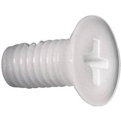 TOOLCRAFT 839971 Senkschrauben M4 25 mm Kreuzschlitz Phillips DIN 965 Kunststoff, Polyamid 10 St.