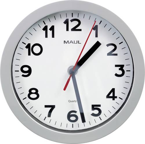Maul 9052995 Quarz Wanduhr 20cm x 200mm x 17mm x 44mm Silber
