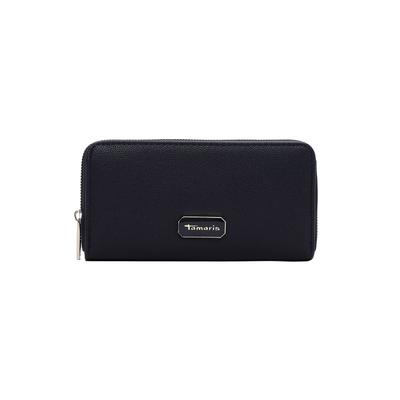 Geldbörse TAMARIS "Geldbörse TAS Katharina", Herren, blau (blau 500), Obermaterial: 60% Polyurethan PU. 40% Polyester PES., Kleinlederwaren