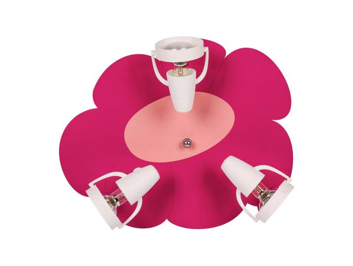 Kinderdeckenleuchte Blume, Rosa, Pink, Kunststoff, Blume, 33x16x39 cm, Lampen & Leuchten, Innenbeleuchtung, Kinderzimmerlampen, Kinderdeckenleuchten
