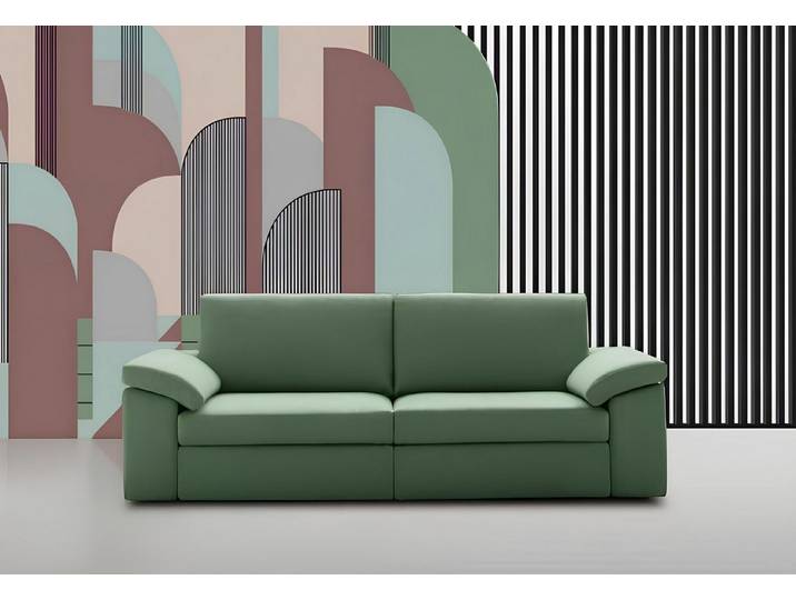 JVmoebel 3-Sitzer Gemütliches grünes Sofa mit robustem Textilbezug und optimalem Komfort, Made in Europa