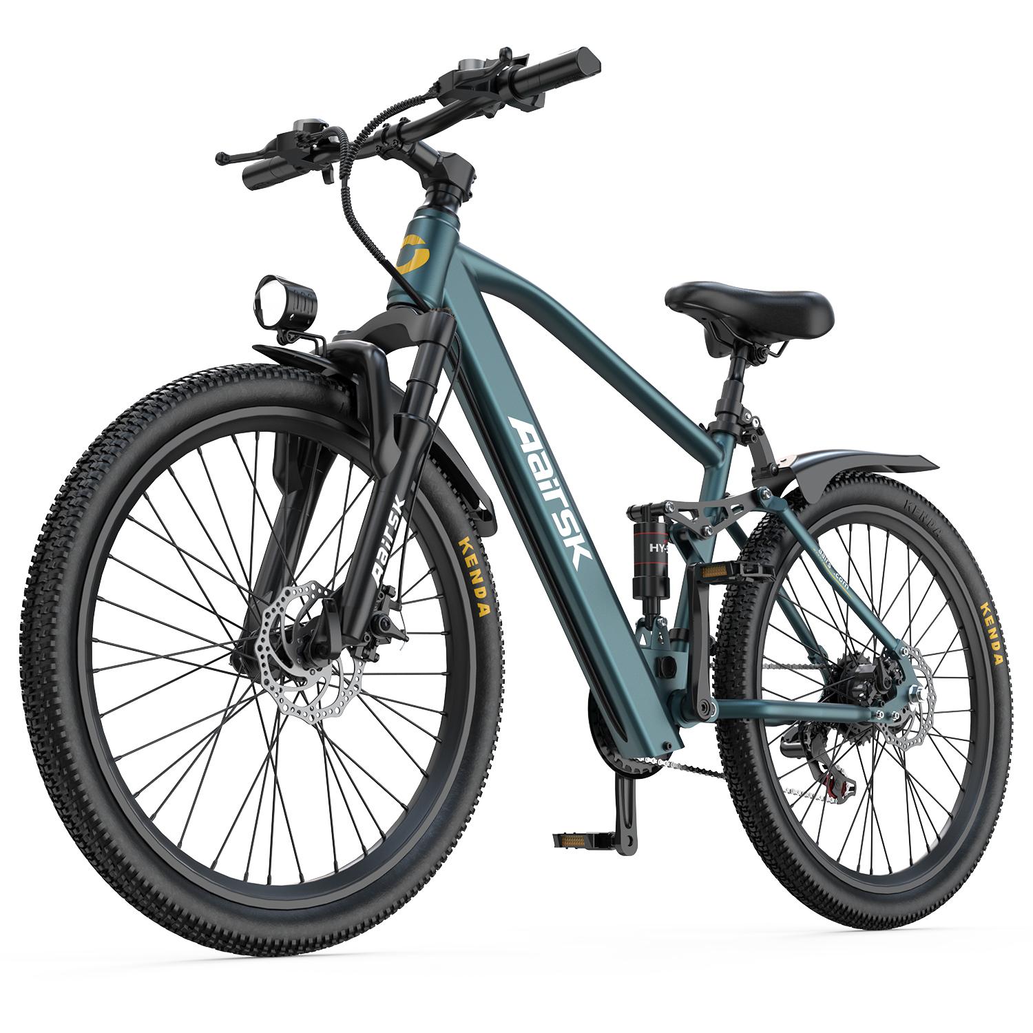 GT900 E-Mountainbike Pedelec, 250-W-Motor, 36 V 13 Ah Lithium-Ionen-Akku, 26-Zoll-Breitreifen, Federgabel-Vorderradfederung, LCD-Display, 150kg