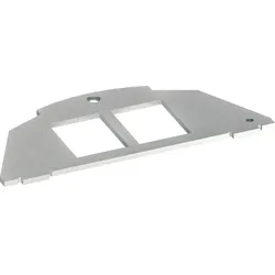Hager BSM012 Montageplatte Typ 01 Keystone 19,3x14,8 zweifach