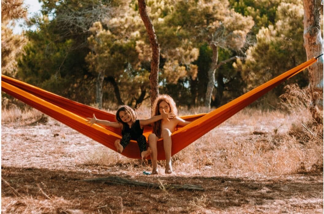 Hängematte "ticket to the moon Honey Moon Hammock Dark Green", grün, B:300cm L:500cm, Kunstfaser, Hängematten, Hängematte, Robuste Nylon-Hängematte für zwei Personen grün Einheitsgröße