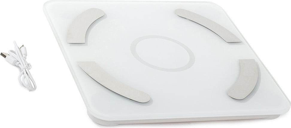 Verk 17088 Analytische personenweegschaal met USB- en Bluetooth-connectiviteit, wit, draagvermogen 180 kg