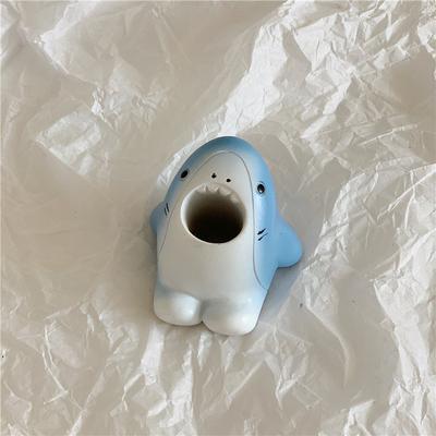 USA Free Shipping Shop Cute Corgi & Shark Toothbrush Holder Bathroom Organizer For Toothbrushes, Makeup Brushes & Desk Essentials shark