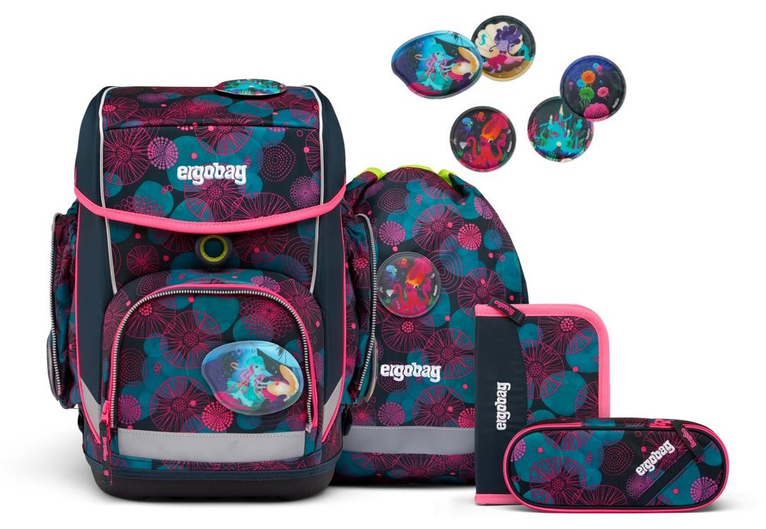 Ergobag Cubo Schulranzen-Set KorallBär (5-tlg.)
