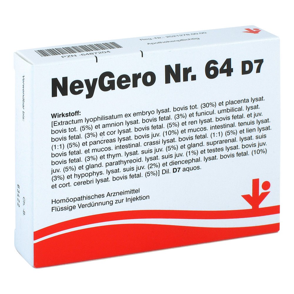 vitOrgan Arzneimittel GmbH Neygero Nummer 6 4 D7 Ampullen 06487204