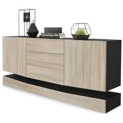 SIDEBOARD City Fronten in Eiche sägerau