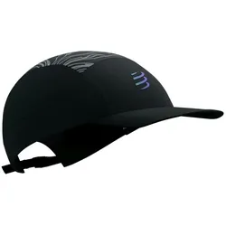 Compressport Unisex 5 Panel Light Cap Aurora schwarz