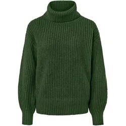 Tchibo - Grobstrickpullover mit Rollkragen - Damen - Gr. L - dunkelgrün