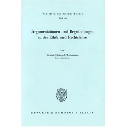 Argumentationen und Begründungen in der Ethik und Rechtslehre., Schulbücher von Christoph Westermann