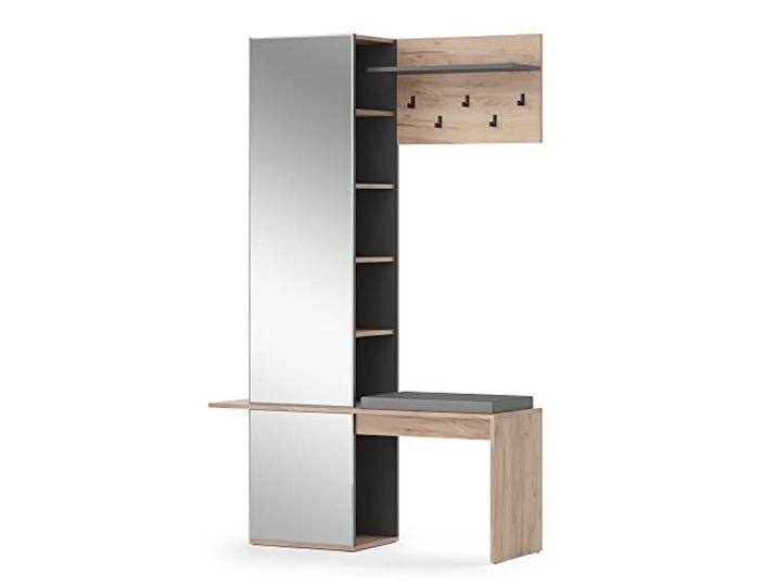 Vicco Garderobe Adeline, Goldkraft Eiche, 120 x 190 cm