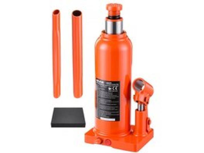 VEVOR Cric Bouteille Hydraulique, 6 tonnes, Plage de Levage 220-430 mm, pour SUV Pick-up Léger Fourgon Utilitaire, Réparation Auto Atelier Garage, Compact et Multidirectionnel, Cric de Levage Soudé
