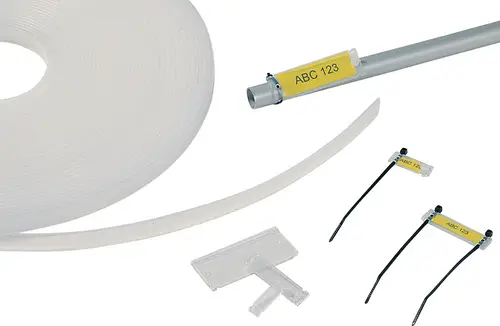 HellermannTyton 525-25003 HCR24-PEUV-CL Kennzeichnungsträger Montage-Art: einschieben Transparent 1St.