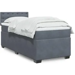 vidaXL, Boxspringbett, Wes (Block mit Quadraten) (90 x 190 cm)