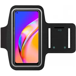 SmartFitness Oppo A94 5G Handy Sport Armband, Smartphone Sportarmband, Schwarz
