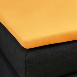 Formesse Bella Donna Topper Spannbetttuch La Piccola 1B Ware 180x200 cm | goldgelb - gelb