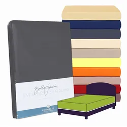 Formesse »Bella Gracia« Boxspring Spannbetttuch Alto 0522 hellblau / 140x200 - 160x220 cm