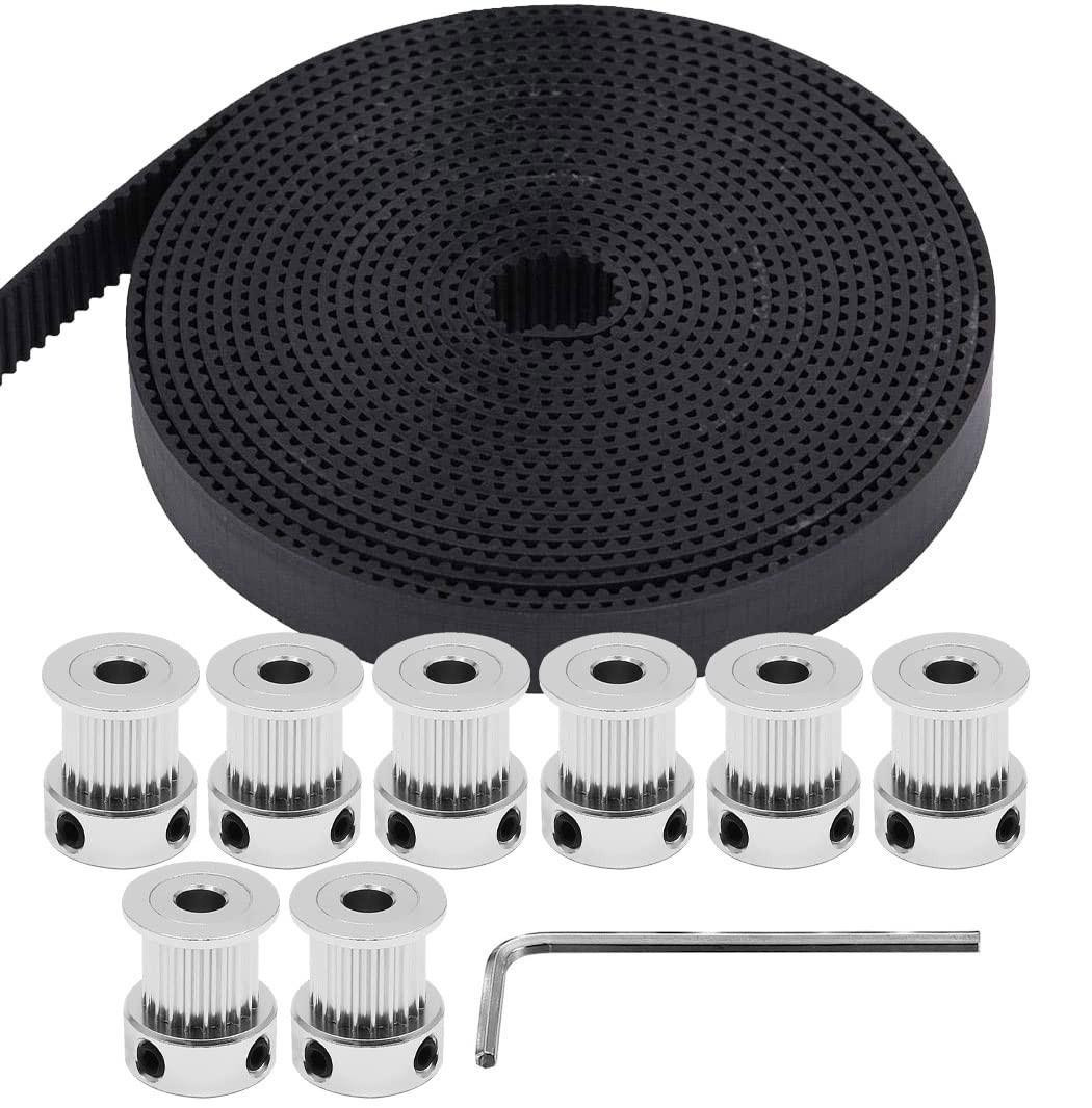 Merkloze GT2 Timing Belt en 8 stuks 20 tanden pulley set voor 3D printer