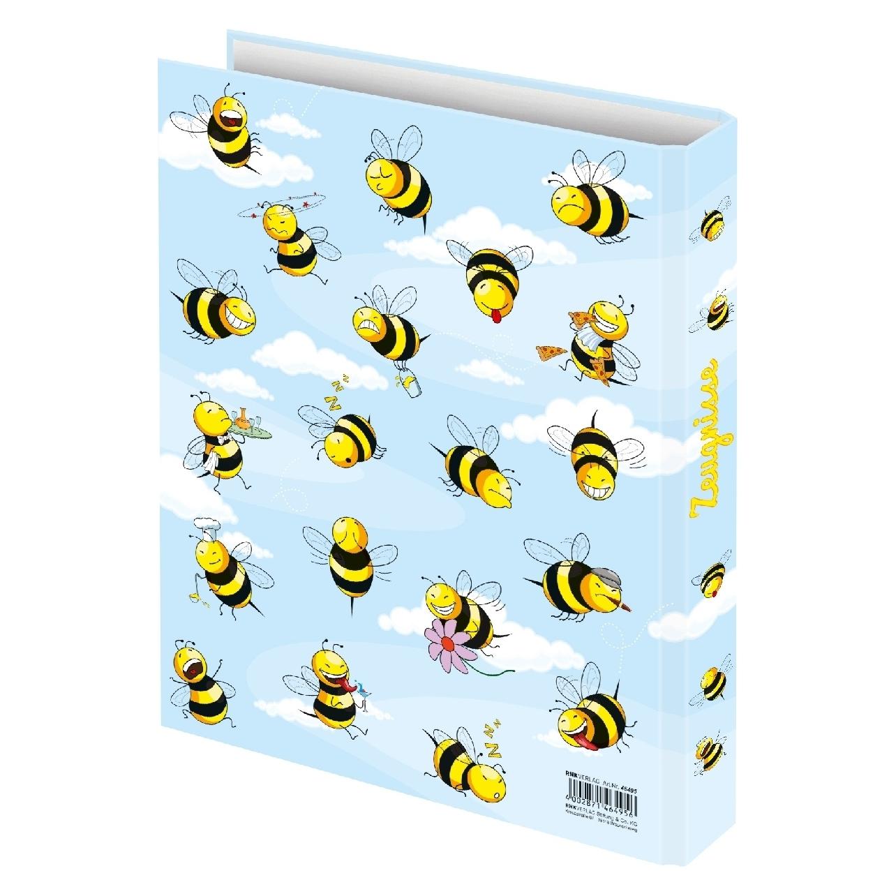 Rnk Verlag Zeugnisringbuch "Crazy Bees", DIN A4 (A4, 1 Stk.) (46495)