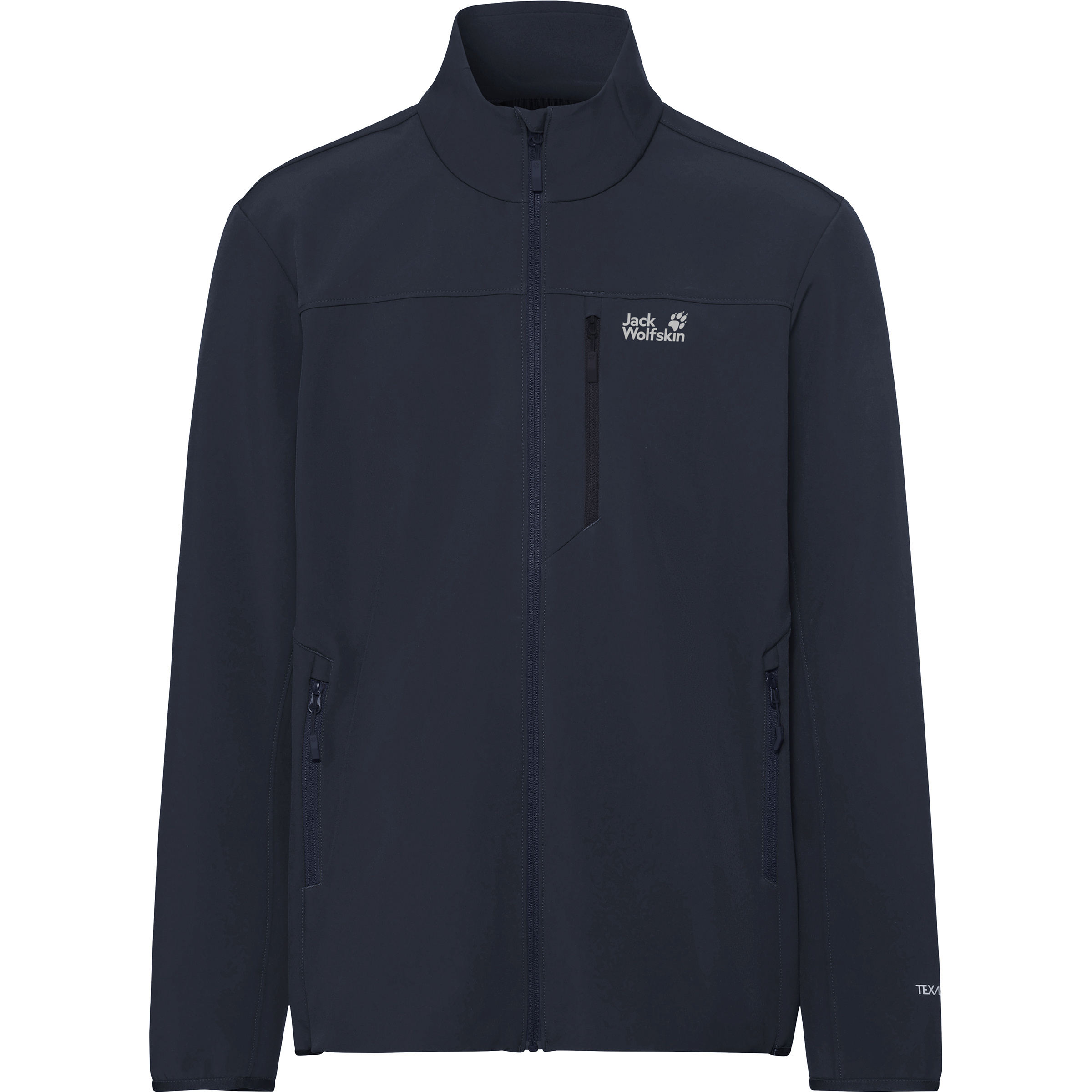 Jack Wolfskin Wild Winds Herren Softshelljacke blau Größe L Trekking Elastisch Wasserabweisend