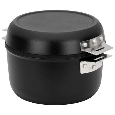 Snow Peak - Home & Camp Cooker - Topf Gr Pot 4,2 l, Pan 2,7 l schwarz/grau