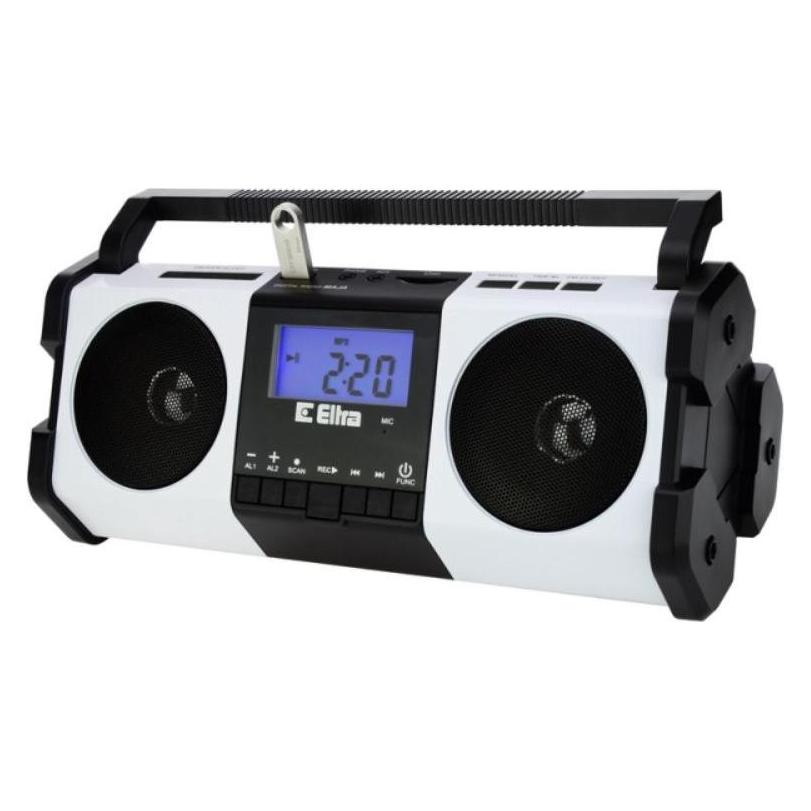 Elta Radio receiver MAJA USB white (FM) (5907727027806)