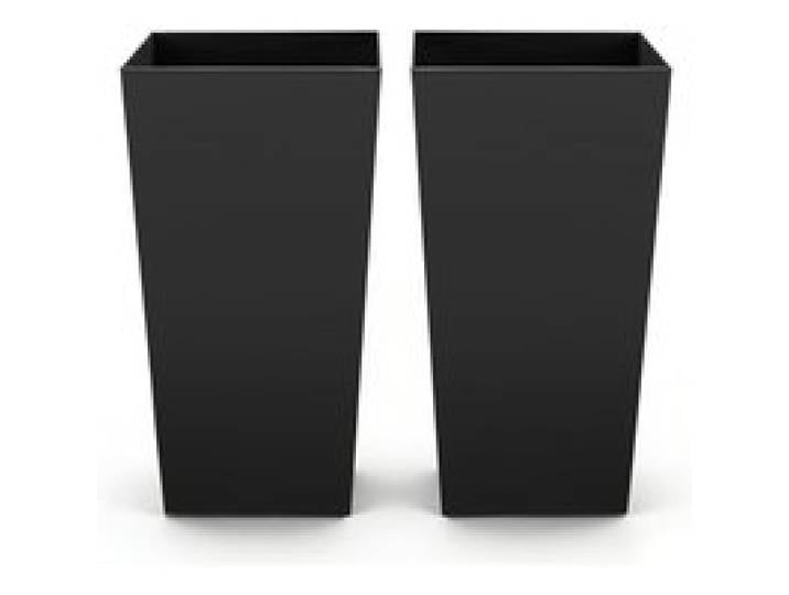 VEVOR Pflanztopf 390x390x750 mm 2er-Set, Blumentopf, Blumenkübel, PP-Pflanzgefäß, Planzkübel, Pflanzkasten mit Innentopf & Abflusslöchern, Geeignet für Zimmer- & Gartenpflanzen, Schwarz