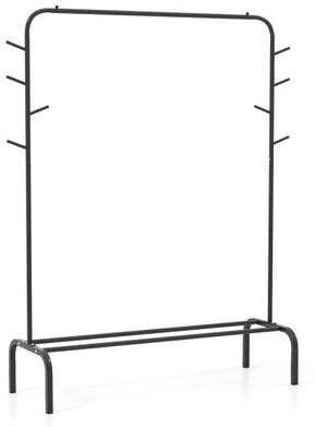Costway Heavy Duty Clothes Rack 50-Inch Wide Metal Garment Wardrobe Rack-Black