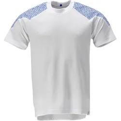 MASCOT T-Shirt Weiß / Azurblau 5XL - 20082-933-0691-5XL - Weiß / Azurblau