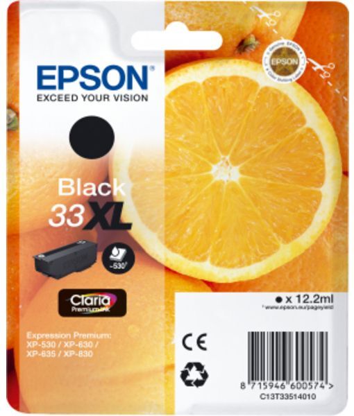 Epson 33XL (C13T33514012) - Schwarz - Druckerpatrone - Hohe Kapazität