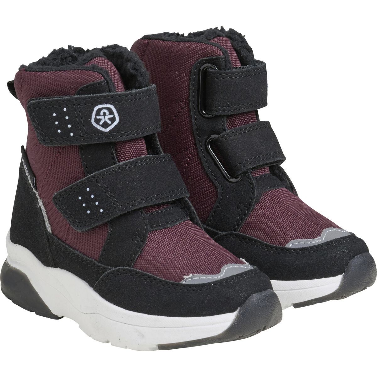 Color Kids Boots W. 2 Velcro & Lights 760104 fudge (6546) 28 760104-6546-28