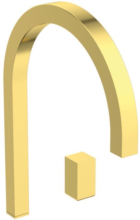 Ideal Standard Waschtischarmatur A7831A2 hoher Auslauf, ohne Ablaufgarnitur, brushed gold