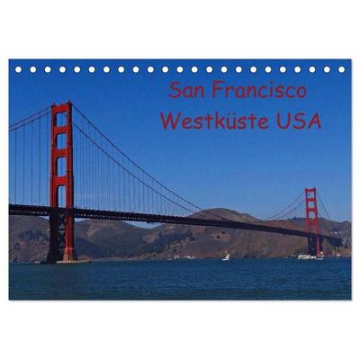 San Francisco Westküste USA (Tischkalender 2026 DIN A5 quer), CALVENDO Monatskalender
