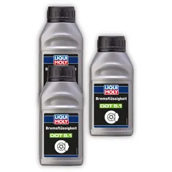 3x Bremsflüssigkeit LIQUI MOLY 21160 DOT 5.1 synt Scheiben Trommel Kupplung 250ml