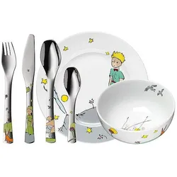 WMF, Kindergeschirr + Kinderbesteck, Kindergeschirr Kinderbesteck 6tlg Der Kleine Prinz Edelstahl poliert spülmaschinengeeignet