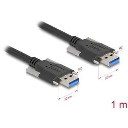 DELOCK USB-A 5 Gbps Kabel St<St mit Schraubenabstand 22 mm