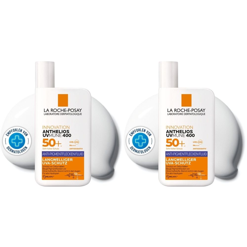 Roche-Posay Anthelios Anti-Pigment Flu.UVM.LSF 50+ 2x 2x50 ml Flüssigkeit