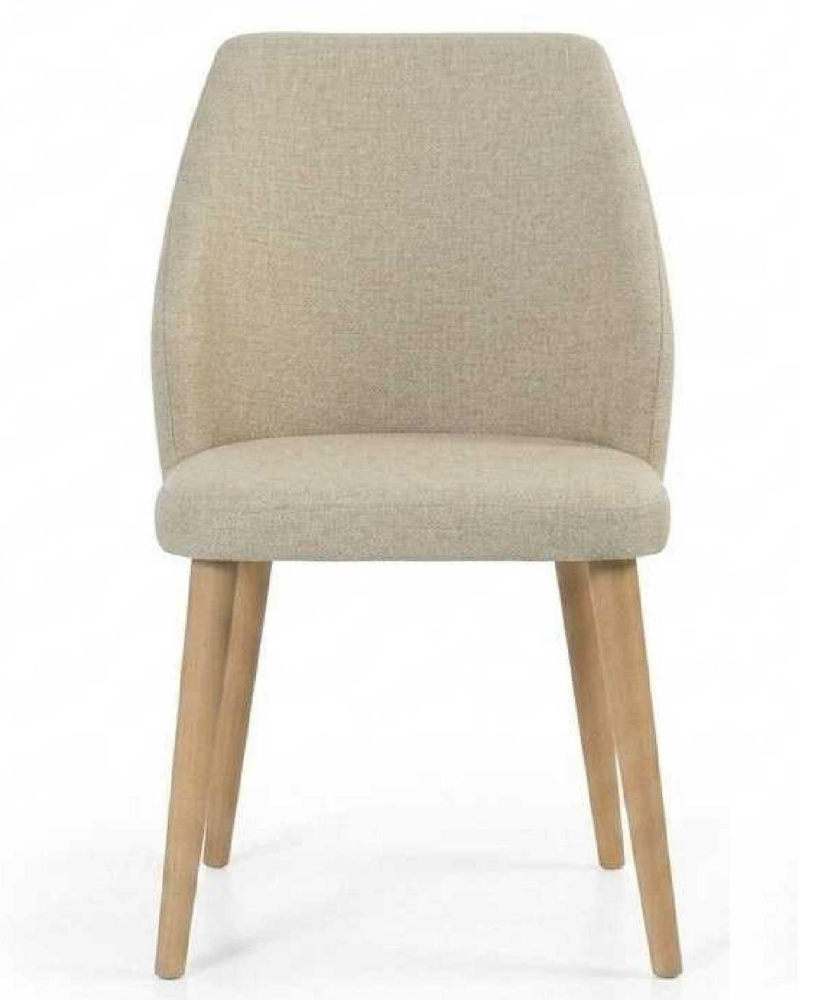 JVmoebel Luxe Moderne Eetkamerstoel, Beige, Gestoffeerde Fauteuil
