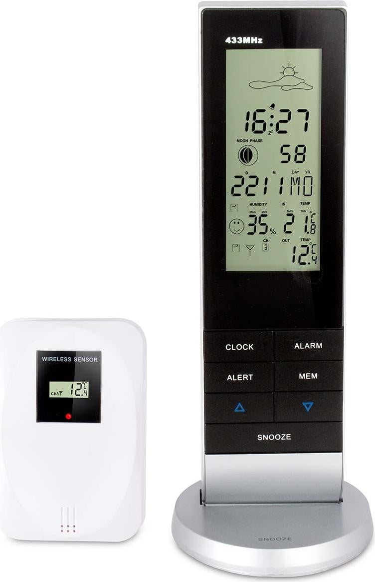 Alecto WS-1150 Weerstation, Zwart en Wit