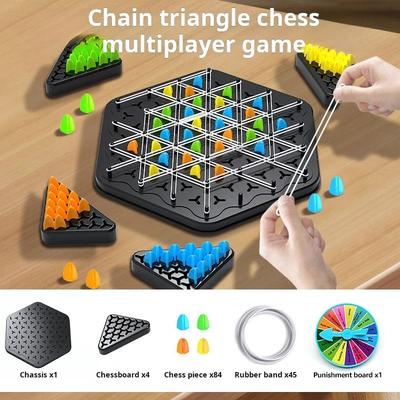 Uplift Picks Triggle Triangle Strategy Board Game For Family Play burgundy