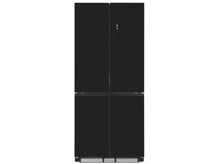 EXQUISIT Multi Door EMD470-170-200E , Energieeffizienz: E (A-G), schwarz (schwarz, glas), B:84cm H:193cm T:57,8cm, Kühlschränke, Nie mehr abtauen – No-Frost & Umluft für perfekte Kühlung