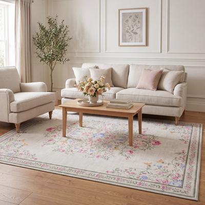 Laura Ashley Printed Washable Velvet Rugs